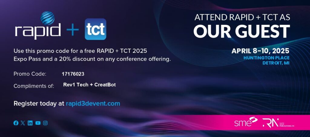 Rev1 Technologies + CreatBot: 2024 Partnership Updates and Game-Changing Innovations